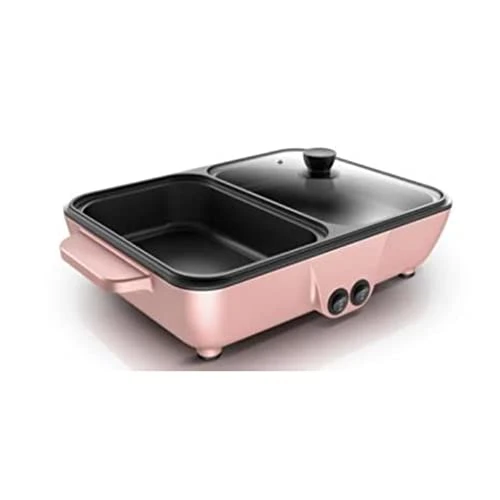 ZGJHFF Home And Travel Non-Stick Frying Pan Dual Purpose Electric Grill With Hot Pot Cooking Pot Cooking Pot (Color : Black, Size : 34.5 * 22 * 8cm) 3 ZGJHFF Home And Travel Non-Stick Frying Pan Dual Purpose Electric Grill With Hot Pot Cooking Pot Cooking Pot (Color : Black, Size : 34.5 * 22 * 8cm)