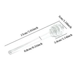 Onbay 1PCS Glass Honey Jam Syrup Dipper Stick Honey Spoon Dipper For Honey Pot Jar(6 Inch) -KitchenAid Shop 31cr8cQNY2L