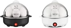 Bella Rapid Electric Egg Cooker And Poacher With Auto Shut Off For Omelet, Soft, Medium And Hard Boiled Eggs - 7 Egg Capacity Tray, Single Stack, White -KitchenAid Shop 31cy6r7X6L. AC