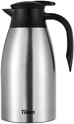 34 Oz Thermal Coffee Carafe, Stainless Steel Insulated Vacuum Coffee Carafes For Keeping Hot, 1 Liter Beverage Dispenser (Silver) -KitchenAid Shop 31d4L17uCbL. AC