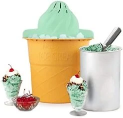 Electric Ice Cream Maker, 4 Quarts, Soft Serve Machine With Easy-Carry Handle For Ice Cream, Frozen Yogurt Or Gelato, Blue 21 Electric Ice Cream Maker, 4 Quarts, Soft Serve Machine With Easy-Carry Handle For Ice Cream, Frozen Yogurt Or Gelato, Blue -KitchenAid Shop 31dGBdsXytL. AC