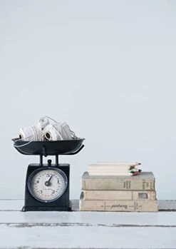 Vintage Reproduction Decorative Metal Scale, Black