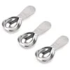 Coffee Scoop 3-piece Set Stainless Steel Tablespoon Measure Spoon, Coffee Scoop 1 Tablespoon(15 Ml, Silver) Suitable For Ground Coffee, Milk, Powder Brewing
