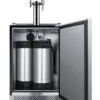 Summit Appliance SBC696OSCMTWIN 24" Wide Built-In Outdoor Cold Brew/Nitro-Infused Coffee Kegerator, Weatherproof, Dual Tap System, Stainless Steel Door, Digital Thermostat, Automatic Defrost