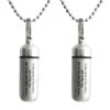 Two Classic Brushed Silver ANOINTING Oil Holder/Vial Necklaces With Engraved Blessing - Includes Velvet Pouches, Neck Chains, Funnel - Wonderful Chistmas Gift -KitchenAid Shop 31fY7eGGS7L
