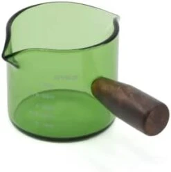 75ml Colored Espresso Shot Glass Double Spouts With Walnut Handle, Measuring Triple Pitcher Milk Cup With 2 Spouts, Coffee Measuring Cup Glass With Walnut Handle For Barista (Clear) -KitchenAid Shop 31fZG0loCpL. AC