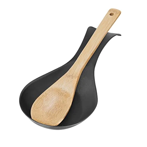 GGI Stainless Steel Spoon Rest- Long Handle Holds Kitchen Utensils In Place, Great Spoon Rest For Kitchen Counter, Stove Top, Or Coffee Station; Kitchen Accessories, Utensil Rest, Black 4 GGI Stainless Steel Spoon Rest- Long Handle Holds Kitchen Utensils In Place, Great Spoon Rest For Kitchen Counter, Stove Top, Or Coffee Station; Kitchen Accessories, Utensil Rest, Black - Image 2