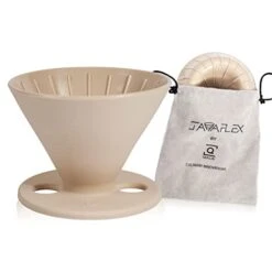 The Original JavaFlex Premium Foldable Silicone Pour Over Coffee Maker And Storage Pouch. Uses #2 V60 Cone Coffee Filters