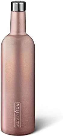 Winesulator 25 Oz Triple-Walled Insulated Wine Canteen Made Of Stainless Steel, 24-Hour Temperature Retention, Shatterproof, Comes With Silicone Transfer Funnel (Glitter Rose Gold) 14 Winesulator 25 Oz Triple-Walled Insulated Wine Canteen Made Of Stainless Steel, 24-Hour Temperature Retention, Shatterproof, Comes With Silicone Transfer Funnel (Glitter Rose Gold) - Image 12