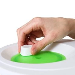 K BASIX Large Salad Spinner & Vegetable Spinner 4.5 Easy Water Drain System & Compact Storage, Secure Lid Lock & Rotary Handle, Lettuce Spinner & Salad Sling, Salad Dryer, Spinning Colander Chopper -KitchenAid Shop 31gIEhDds8L