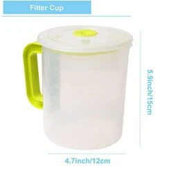 Yogurt Strainer Greek Yogurt Maker Soy Milk Nut Greek Usage Food Strainer Stainless Steel Filter With 120 Micron Nylon Cheesecloth Bag Cleaning Cup Filter Multiple -KitchenAid Shop 31h1qRkg8yS