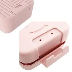 Fzh Soap Dish For Shower Portable Soap Box With Lid Travel Washing Soap Boxes Sealed Leak Proof Soap Container Box Bathroom Waterproof Soap Storage Boxes (Color : Chrome) -KitchenAid Shop 31hE64aqVCL