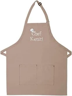 THE APRONPLACE Personalized Embroidered Chef Any Name Adult Apron -KitchenAid Shop 31hh2VFlI7L. AC 1