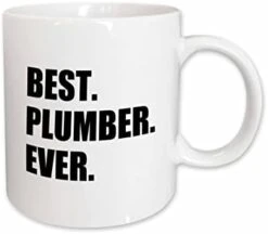 Best Plumber Ever Fun Plumbing Job Appreciation Gift Black Text Two Tone Mug, 1 Count (Pack Of 1) -KitchenAid Shop 31hqMKwWIjL. AC