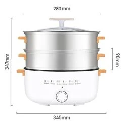 Tg Stock Pots Electric Steamer, Electric Cooker, Multi-Function Electric Cooker, Electric Chafing Dish, Stainless Steel -KitchenAid Shop 31i10tSHpbL 2