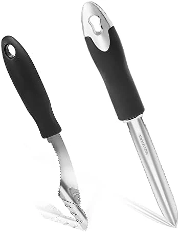 Jalapeno Pepper Corer & Zucchini/Cucumber Corer, Set Of 2, Newness Stainless Steel Core Deseeder Kitchen Tool With Serrated Slice And Rubber Handle, Easy For Seed Remover Or Slice Off Vegetables Tops 8 Jalapeno Pepper Corer & Zucchini/Cucumber Corer, Set Of 2, Newness Stainless Steel Core Deseeder Kitchen Tool With Serrated Slice And Rubber Handle, Easy For Seed Remover Or Slice Off Vegetables Tops - Image 6