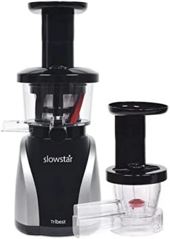 Slowstar SW-2020 Vertical Masticating Cold Press Juicer & Juice Extractor With Mincer, Silver -KitchenAid Shop 31iKZWTbCyL. AC
