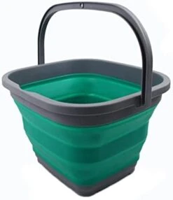 11L (2.9 Gallon) Collapsible Rectangular Handy Basket / Bucket (1, Grey/Black) -KitchenAid Shop 31iORPPML. AC