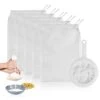 6 Pack - 200 Mesh Fine Strainer & Nut Milk Bags, Reusable Food Grade BPA-Free Ultra Strong Nylon Nutmilk, Juices, Cold Brew, Tea Coffee, Juice Soy, 9.4x2.6 Inch -KitchenAid Shop 31iQF3aWzKL