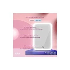 Mini Makeup Fridge, 8L Portable Cosmetic Refrigerator, Glass Panel And Led Lighting, Cooler/Warmer Freezer, Used For Beauty Skin Care In Home, Car -KitchenAid Shop 31iSJLHaoLL