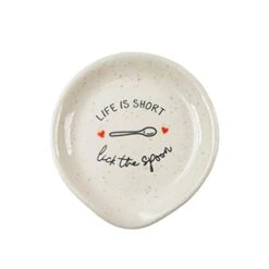 Spoon Rests For Coffee Cups - Coffee Bar Accessories Coffee Table Décor - Gift For Women Men - Life Is Short Lick The Spoon