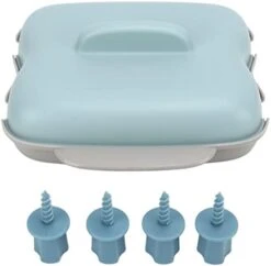 Microwave Corn Cooker,Food Grade PP No BPA Microwavable PortableCooks 2 Corn Ear In 5-7 Minutes Includes Skewers Dishwasher-Safe Steaming Kitchen Cooking Tool With Handle(Blue) -KitchenAid Shop 31ifNxlrMmL. AC