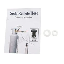 Yctze Cylinder Refill Adapter, CGA‑320 CO2 Cylinder Refill Adapter With Hose For Filling Soda (24 Inches Long Without Pressure Gauge) -KitchenAid Shop 31ilaj1eSjL