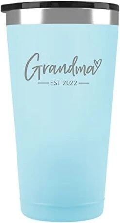 New Grandma Gifts - Grandma Est. 2022-16 Oz Seaside Insulated Stainless Steel Tumbler For Grandma To Be Gifts - First Time Grandma Mug - Gifts For New Grandma Ideas Mothers Day Birthday 22 New Grandma Gifts - Grandma Est. 2022-16 Oz Seaside Insulated Stainless Steel Tumbler For Grandma To Be Gifts - First Time Grandma Mug - Gifts For New Grandma Ideas Mothers Day Birthday -KitchenAid Shop 31isDkorJeL. AC