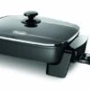 De'Longhi Electric Skillet With Tempered Glass Lid, 16" X 12", Black