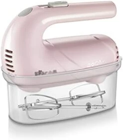 Handheld Electric Mixer,Electric Whisk Household Electric Small Whipped Egg And Cream Mixer For Food Beater, Egg, Cakes, Batters,Pink -KitchenAid Shop 31j3REVNeWL. AC