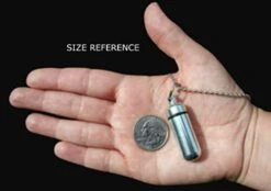 Pasco Specialty Products Classic Brushed Silver ANOINTING OIL HOLDER/Vial Necklace With ENGRAVED BLESSING - Includes Velvet Pouch, Ball Chain & Funnel - Great Chistmas Gift -KitchenAid Shop 31jJ313P0yL