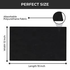 Offee Mat Rubber Backed Absorbent Hide Stain Dish Drying Mat/Dish Mat For Coffee Bar Accessories Fit Under Coffee Pot Espresso And Protect Kitchen Counter From Coffee Machine Mess -KitchenAid Shop 31jghN7nObL