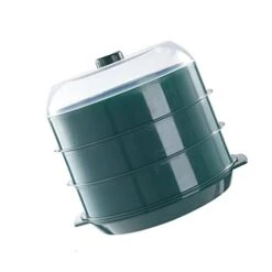 Bothyi Round Microwave Heating Steamer Cooking Pot Container For Fast Home, Green Three Layer -KitchenAid Shop 31jk0WpqeXL