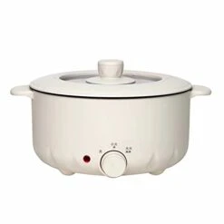 Yosoo Mini Electric Hot Pot, All In One Electric Pot, Anti Scald Large Capacity Electric Pot, Dual Safety Features Pot For Student Dorms Resort Hotel