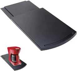 Comfecto Kitchen Caddy Sliding, ABS Handy Appliance With Smooth Rolling Wheels Stand Storage For Under Cabinet Or Countertop, Multiuse Slider Tray Mat For Coffee Maker Toaster Blender Mixer Air Fryer -KitchenAid Shop 31juvOnCBuL. AC