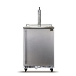 Beer Meister - Beer Kegerator Premium Series, Draft Beer Dispenser For Home Bar, Beer, Wine, & Bar Soda Dispenser System, Single Tower W/Stainless Door, 24.88 X 23.88 X 39.25 Inches