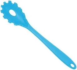 Silicone Pasta Fork (11.2"), High Heat Resistant To 480°F, Food Grade Pasta Spoon, BPA Free, Spaghetti Strainer & Server Spoon (Black, Noodle Spoon) -KitchenAid Shop 31kj QCSmWL. AC