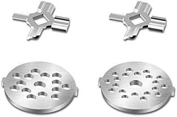 Ntree Stainless Steel Meat Grinder Plate Discs/Grinding Blades For For KitchenAid Stand Mixer Food Grinder Attachment(FGA), 2 Sharp Blades And 2 Cutting Plates ( Coarse And Fine ) 6 Ntree Stainless Steel Meat Grinder Plate Discs/Grinding Blades For For KitchenAid Stand Mixer Food Grinder Attachment(FGA), 2 Sharp Blades And 2 Cutting Plates ( Coarse And Fine ) - Image 4