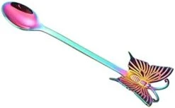 GENERIC Weiy Butterfly Hanging Spoons Stainless Steel Coffee Spoon Vintage Stirring Teaspoon Scoops For Bar Birthday Wedding Party,Multicolor 1,13.5 * 3.5cm -KitchenAid Shop 31l7vcxZKS. AC