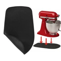 Slider Mat For Kitchenaid Stand Mixer - Mover Sliding Mat Pad Appliance Slider Compatible With KitchenAid 4.5-5 Qt Tilt-Head Stand Mixer, Kitchen Aid Mixer Assecories, Black