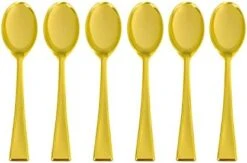 100 Mini Gold Forks 3.75" Tiny Plastic Forks Small Fork, Dessert Fork Or Cocktail Fork Disposable Plastic Forks Mini Taster Forks Or Tasting Forks Pickle Fork Appetizer Forks Gold Plastic Forks -KitchenAid Shop 31lCtgCJ9L. AC
