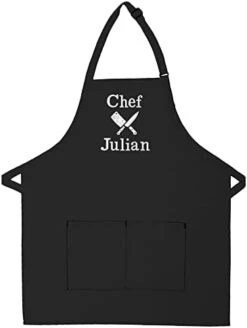 THE APRONPLACE Personalized Apron Embroidered Chef Knives Design Add A Name -KitchenAid Shop 31lG1AreIGL. AC