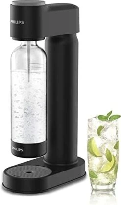 Philips Sparkling Water Maker Soda Maker Soda Streaming Machine For Carbonating With 1L Carbonating Bottle, Seltzer Fizzy Water Maker, Compatible With Any Screw-in 60L CO2 Carbonator(NOT Included) -KitchenAid Shop 31lNCzcHnGL. AC
