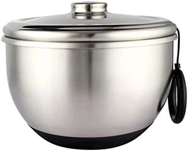 YZJSSL Salad Spinner, Stainless Steel Salad Dried Bowl, Great Capacity Innovative Design Vegetable Dehydrator With Grid And Bowl, Efficient And Easy Drying With Pull System,Silver-B 4 YZJSSL Salad Spinner, Stainless Steel Salad Dried Bowl, Great Capacity Innovative Design Vegetable Dehydrator With Grid And Bowl, Efficient And Easy Drying With Pull System,Silver-B - Image 2