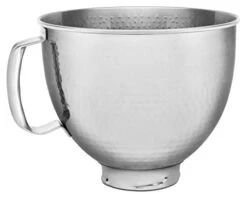 KitchenAid 5KSM5SSBHM Stand Mixer Optional Accessory, Hammered Steel, Silver