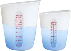 Silicone Measuring Cups Flexible Measure Cups For Epoxy Resin Butter, Chocolate Mixing Plaster Stir Squeeze Pour Baking Cup BPA Free 500 ML + 250 ML (2 PCS) -KitchenAid Shop 31ldunYjuiL. AC