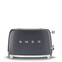 Smeg MEG 50's Retro Style Aesthetic 2 Slice Toaster In Slate Gray