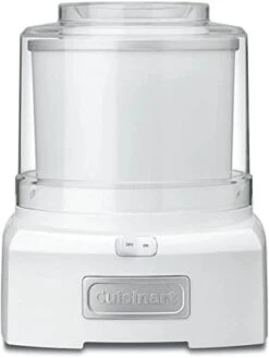 Cuisinart Ice Cream Maker Machine, 1.5 Quart Sorbet, Frozen Yogurt Maker, Double Insulated, White, ICE-21P1 -KitchenAid Shop 31lx6uA6XpL. AC