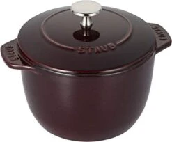 Staub Taub 40511-560 La Cocotte De Gohan Grenadine Red, S, 4.7 Inches (12 Cm), Rice Pot, 1 Cup, Cast Iron, Enameled Pot, Rice Cooker, Authentic Japanese Product -KitchenAid Shop 31lyrfXAdEL. AC 1