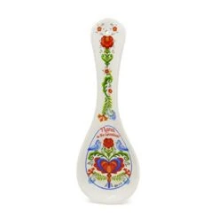 Decorative Ceramic Kitchen Spoon Rest By E.H.G | Birds Artwork "Nana Is The Greatest"